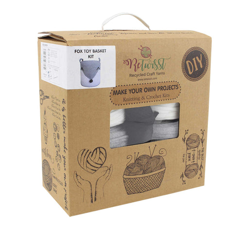 DIY Retwisst Fox Toy Basket Knitting Kit